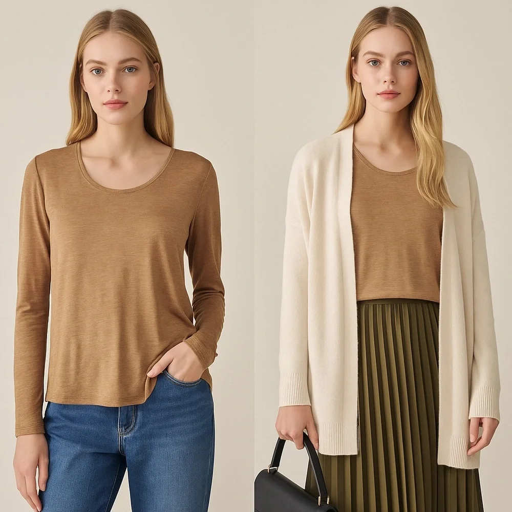 Cupshe Brown Long Sleeve Top - Picture 11 of 11